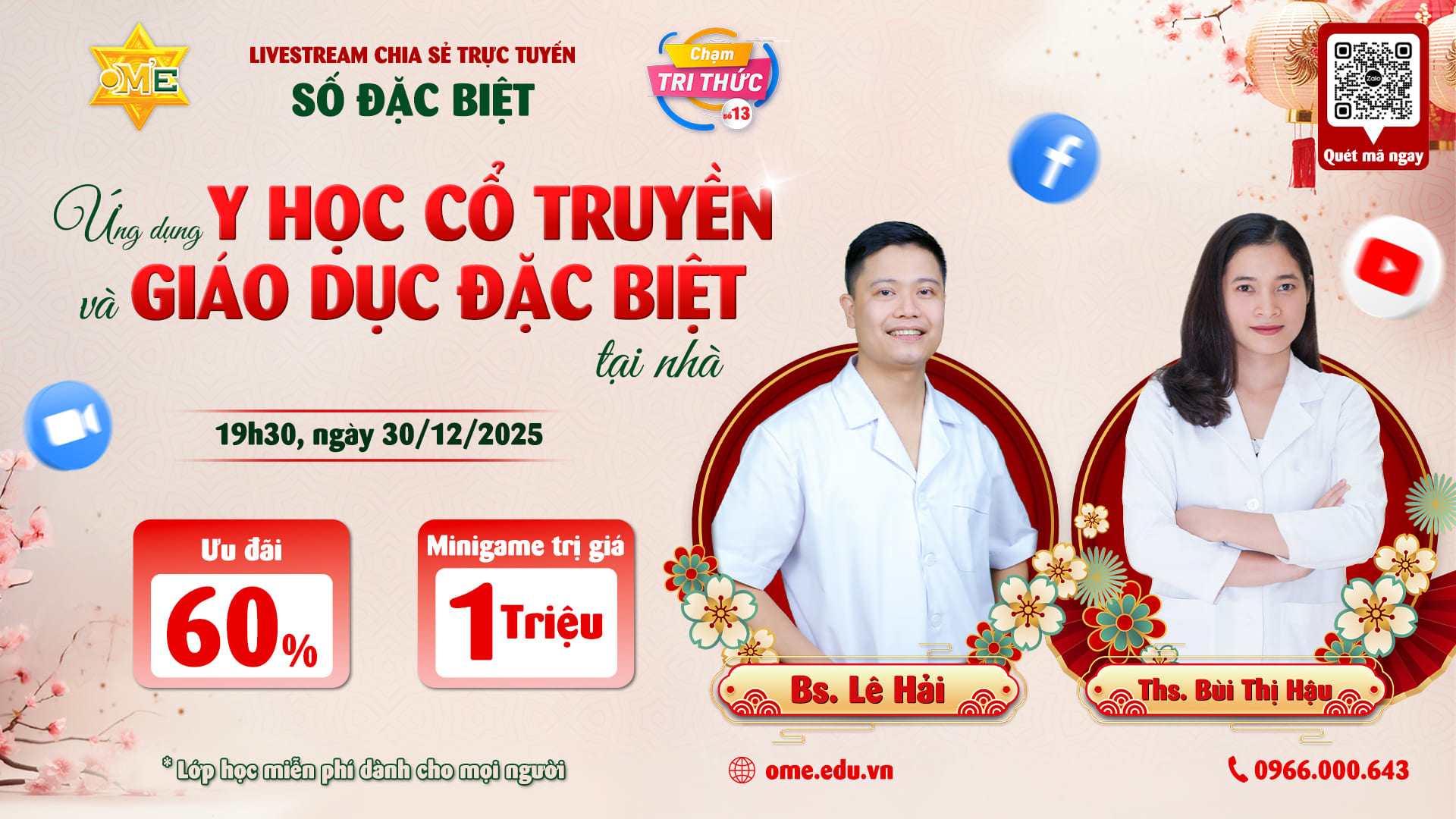 Chạm Đặc Biệt Số 13: Gia Đình Khỏe – Con Tiến Bộ: Ứng Dụng Y Học Cổ Truyền và Giáo Dục Đặc Biệt Tại Nhà 