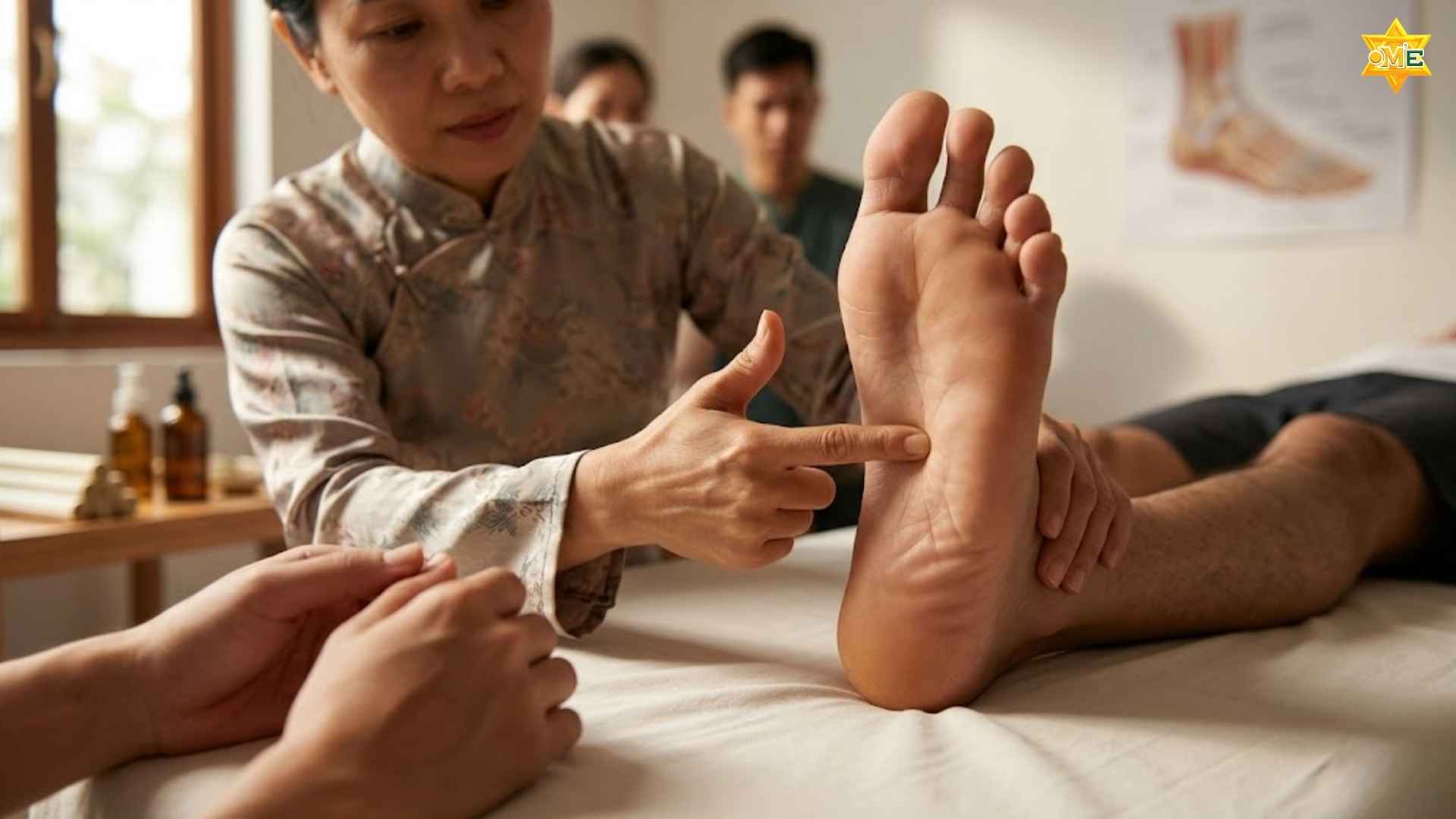 cách xác định huyệt Dũng Tuyền