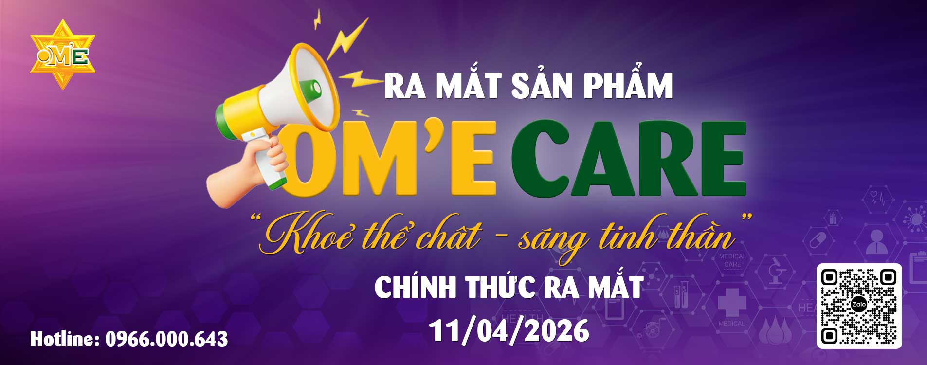 Chính Thức Ra Mắt sản phẩm mới “OM’E CARE: Khỏe thể chất, Sáng tinh thần”