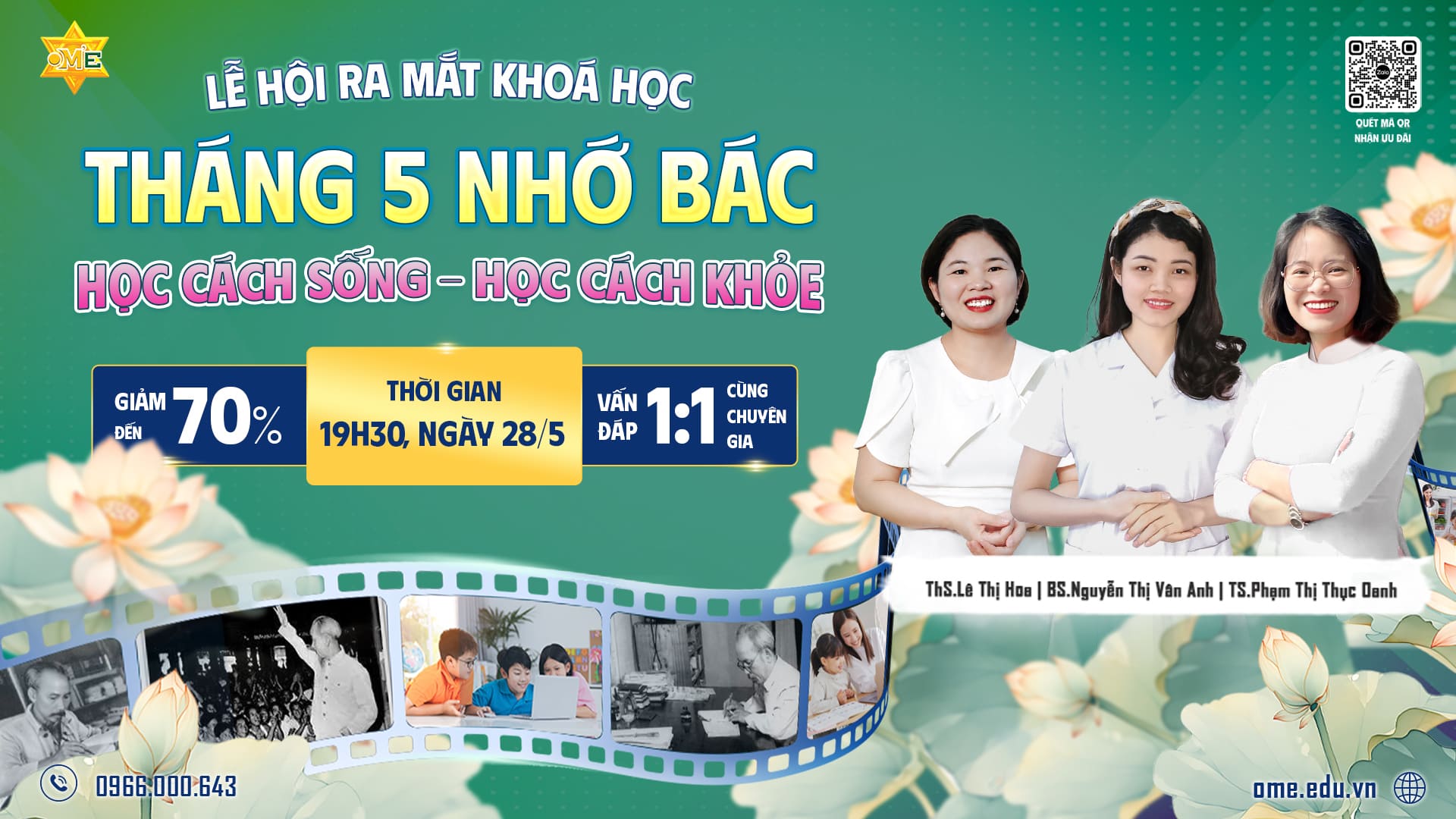 [RECAP] LỄ HỘI RA MẮT KHÓA HỌC THÁNG 5 – THÁNG 5 NHỚ BÁC: HỌC CÁCH SỐNG – HỌC CÁCH KHỎE