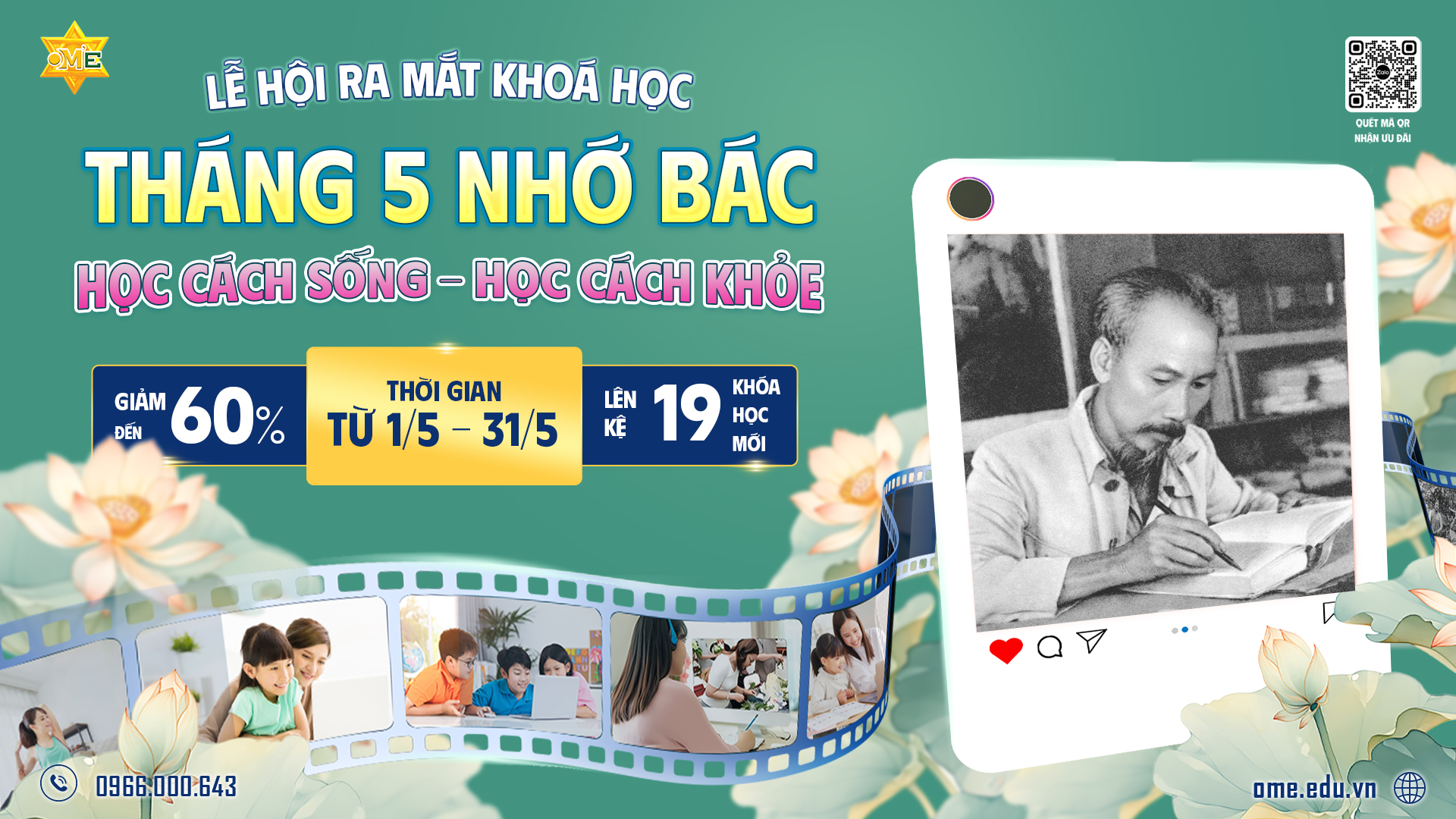 LỄ HỘI RA MẮT KHÓA HỌC THÁNG 5 – THÁNG 5 NHỚ BÁC: HỌC CÁCH SỐNG – HỌC CÁCH KHỎE