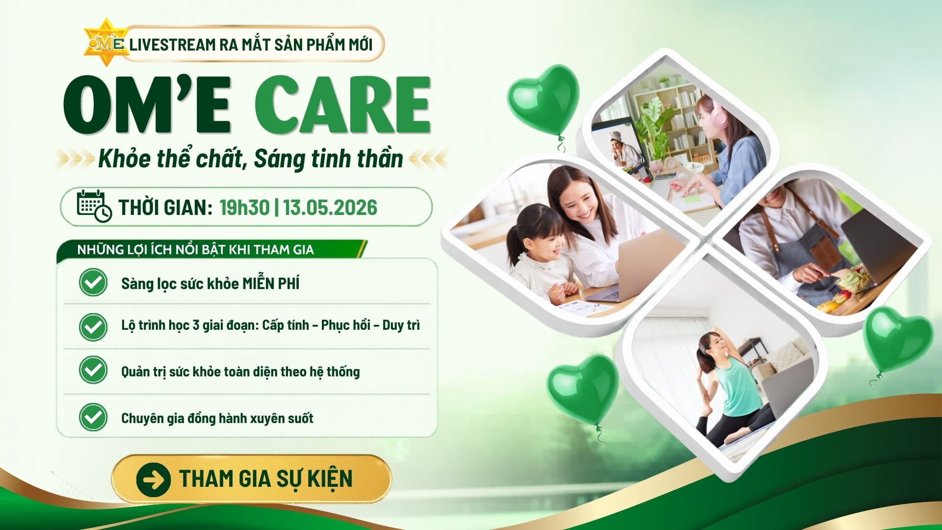 OM’E CARE – GIẢI PHÁP CHĂM SÓC SỨC KHỎE TOÀN DIỆN CHO NGƯỜI HIỆN ĐẠI