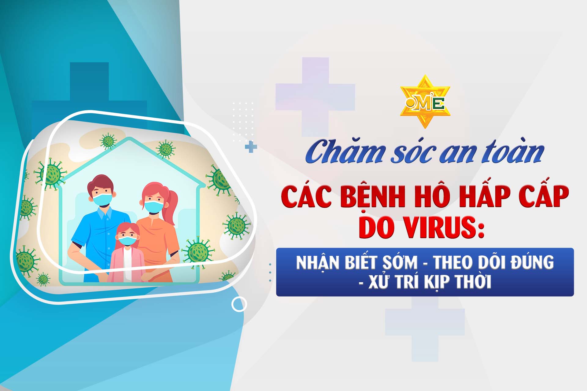 Chăm sóc an toàn các bệnh hô hấp cấp do virus: Nhận biết sớm – Theo dõi đúng – Xử trí kịp thời