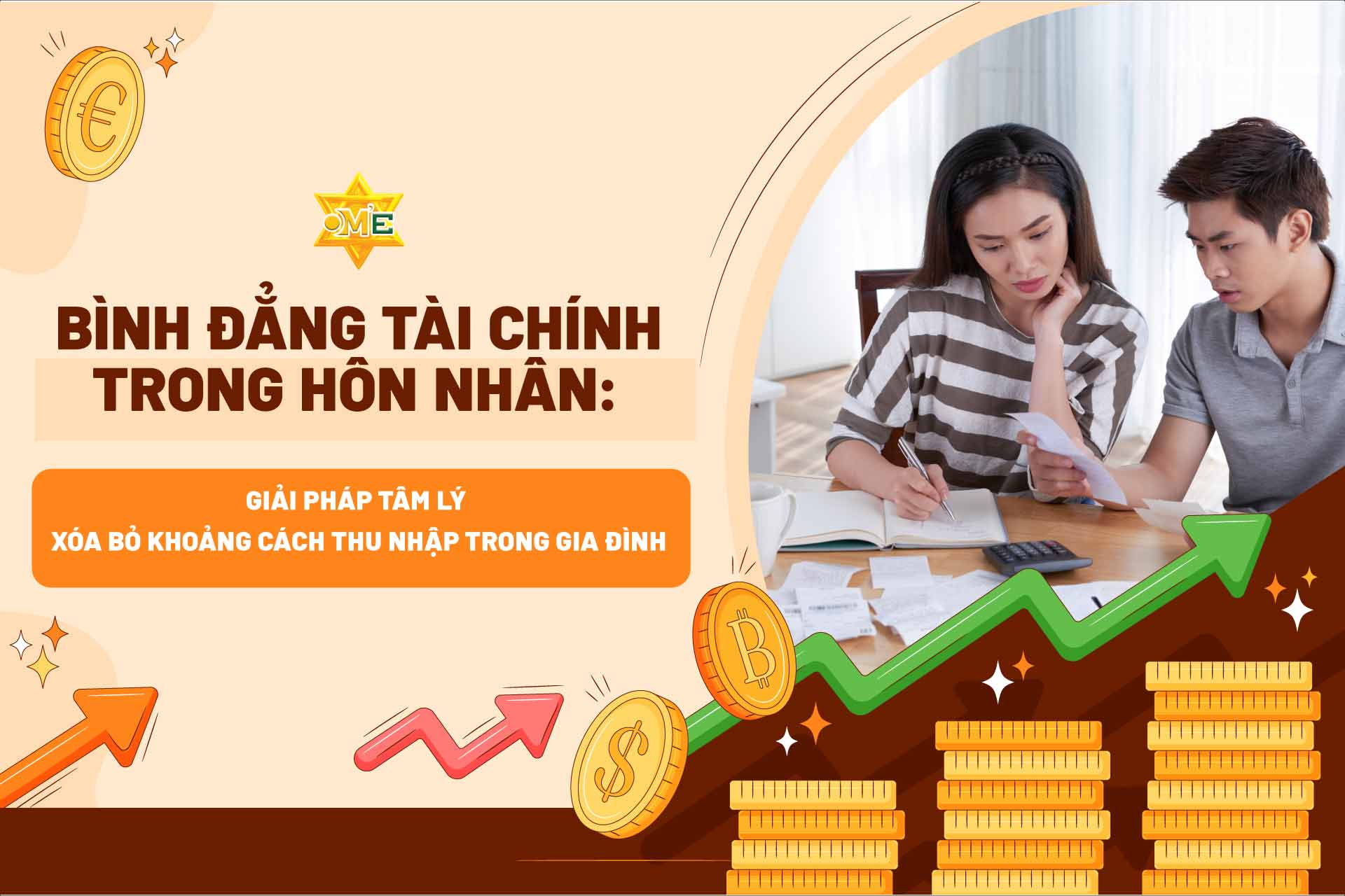 Bình đẳng tài chính trong hôn nhân: Giải pháp tâm lý xóa bỏ khoảng cách thu nhập trong gia đình